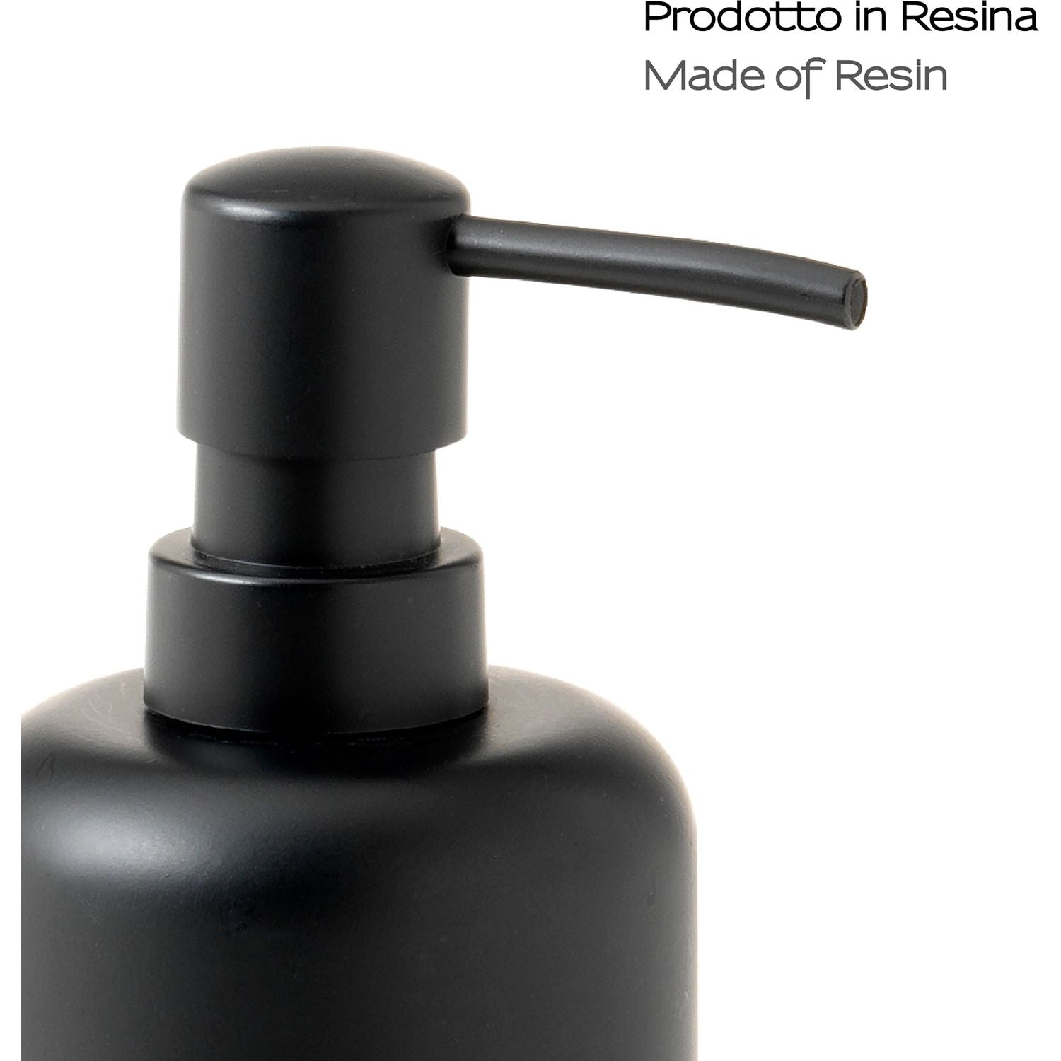 GEDY - Dispenser sapone Brenda Nero matt - h16,3x9,2x7 cm